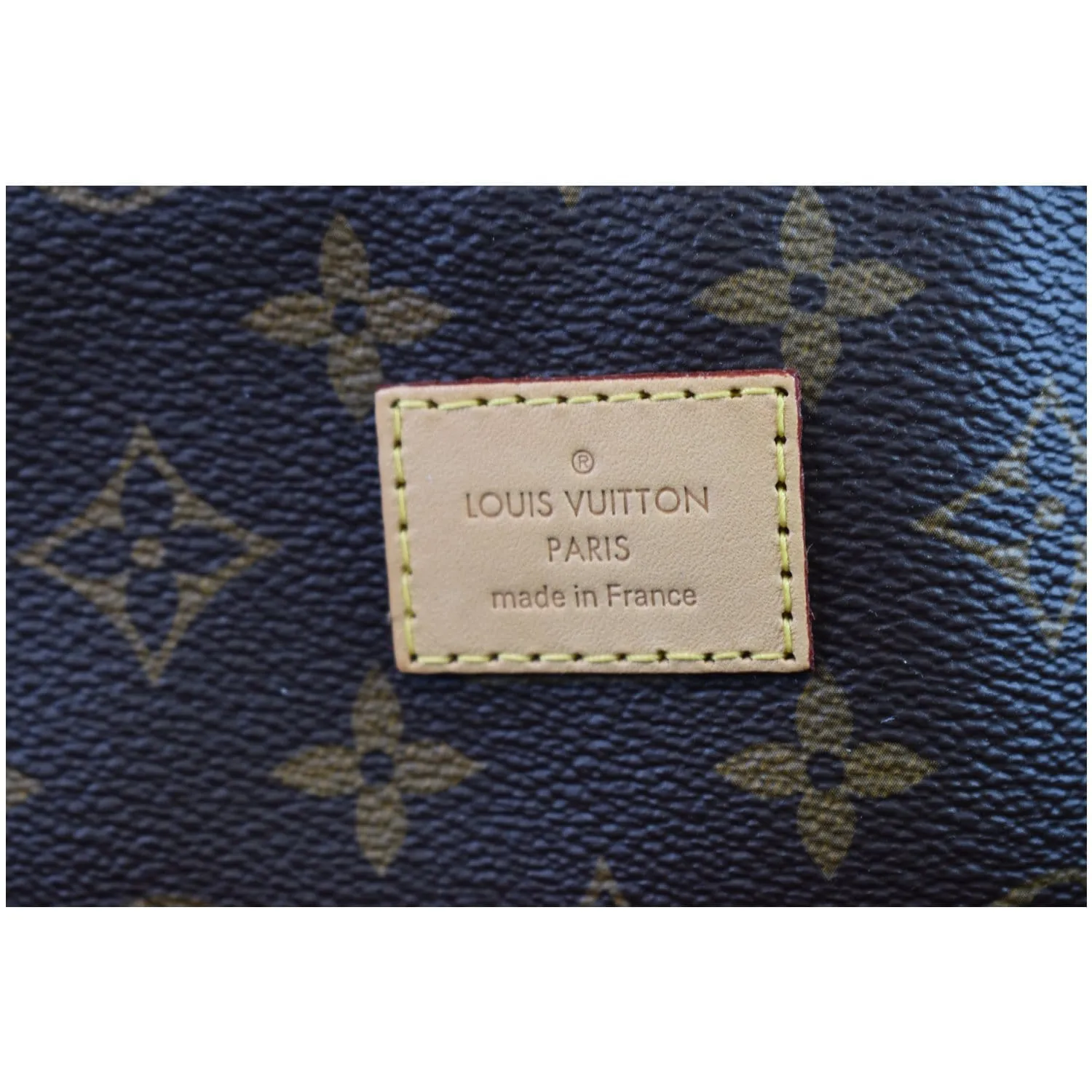 LOUIS VUITTON Melie Monogram Canvas Hobo Bag Brown