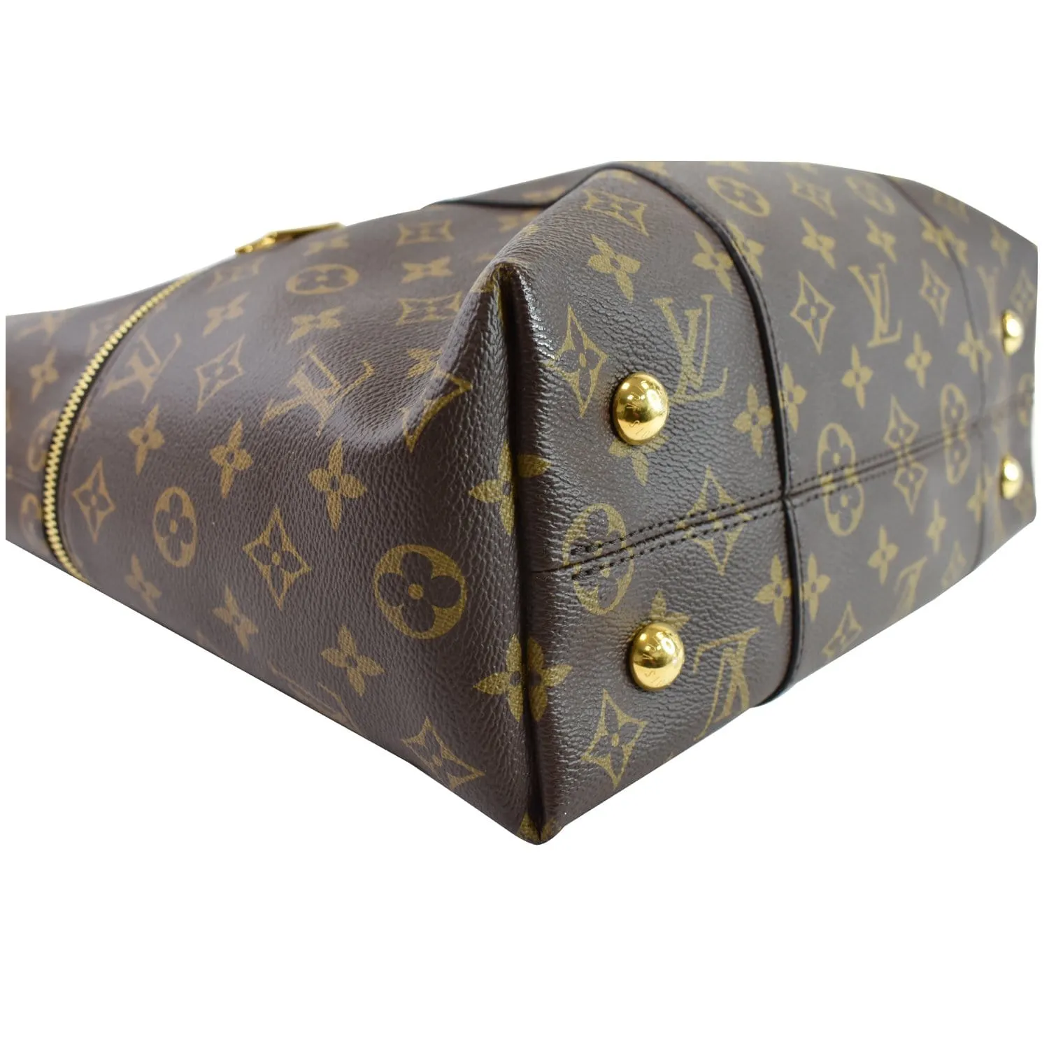 LOUIS VUITTON Melie Monogram Canvas Hobo Bag Brown