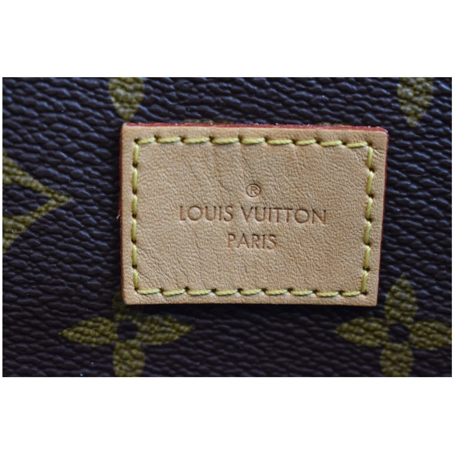 LOUIS VUITTON Melie Monogram Canvas Hobo Bag Brown
