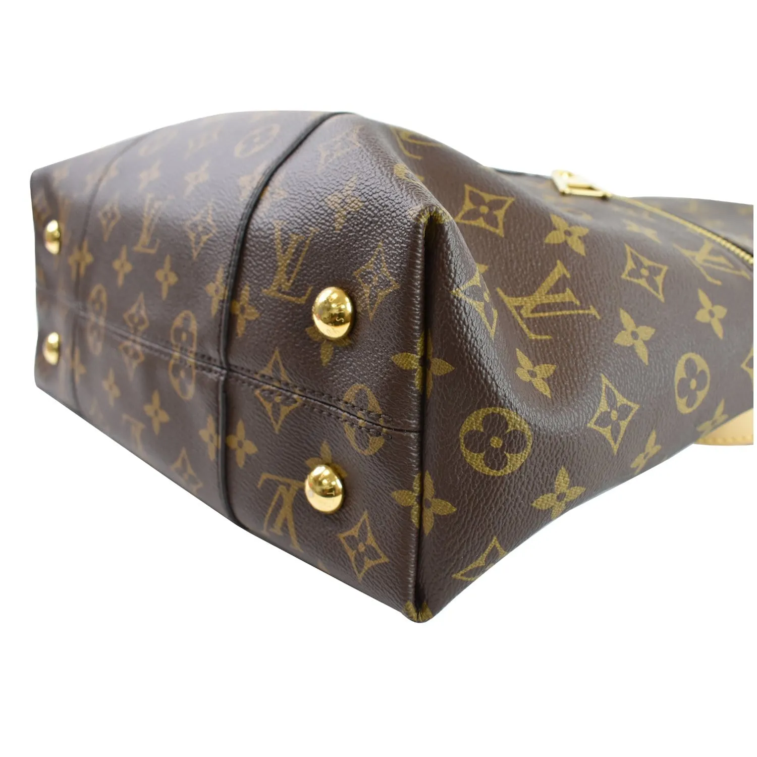 LOUIS VUITTON Melie Monogram Canvas Hobo Bag Brown