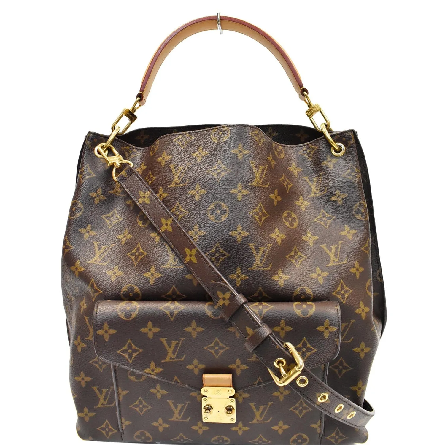 LOUIS VUITTON Metis Hobo Monogram Canvas Shoulder Bag Brown