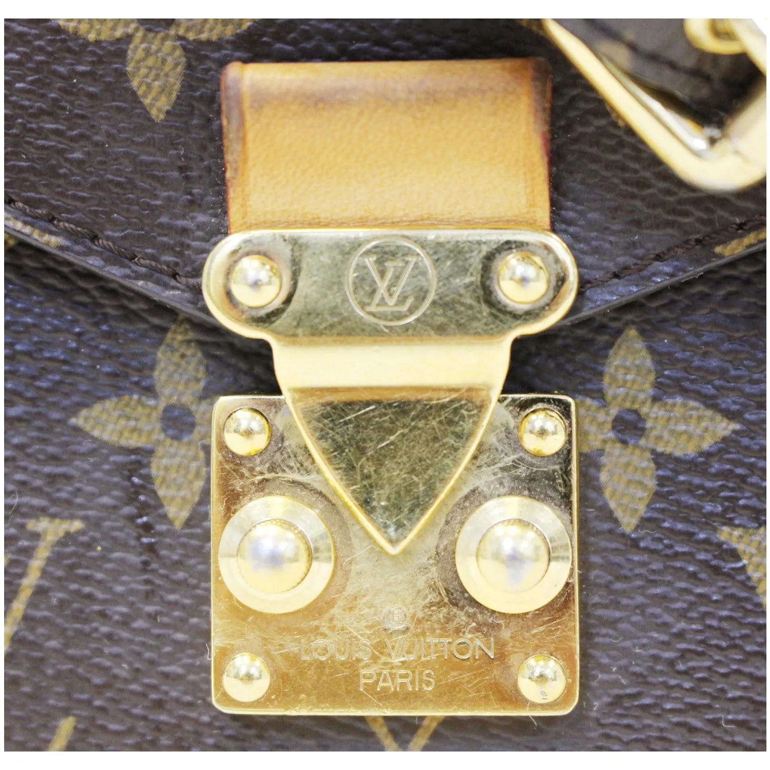 LOUIS VUITTON Metis Hobo Monogram Canvas Shoulder Bag Brown