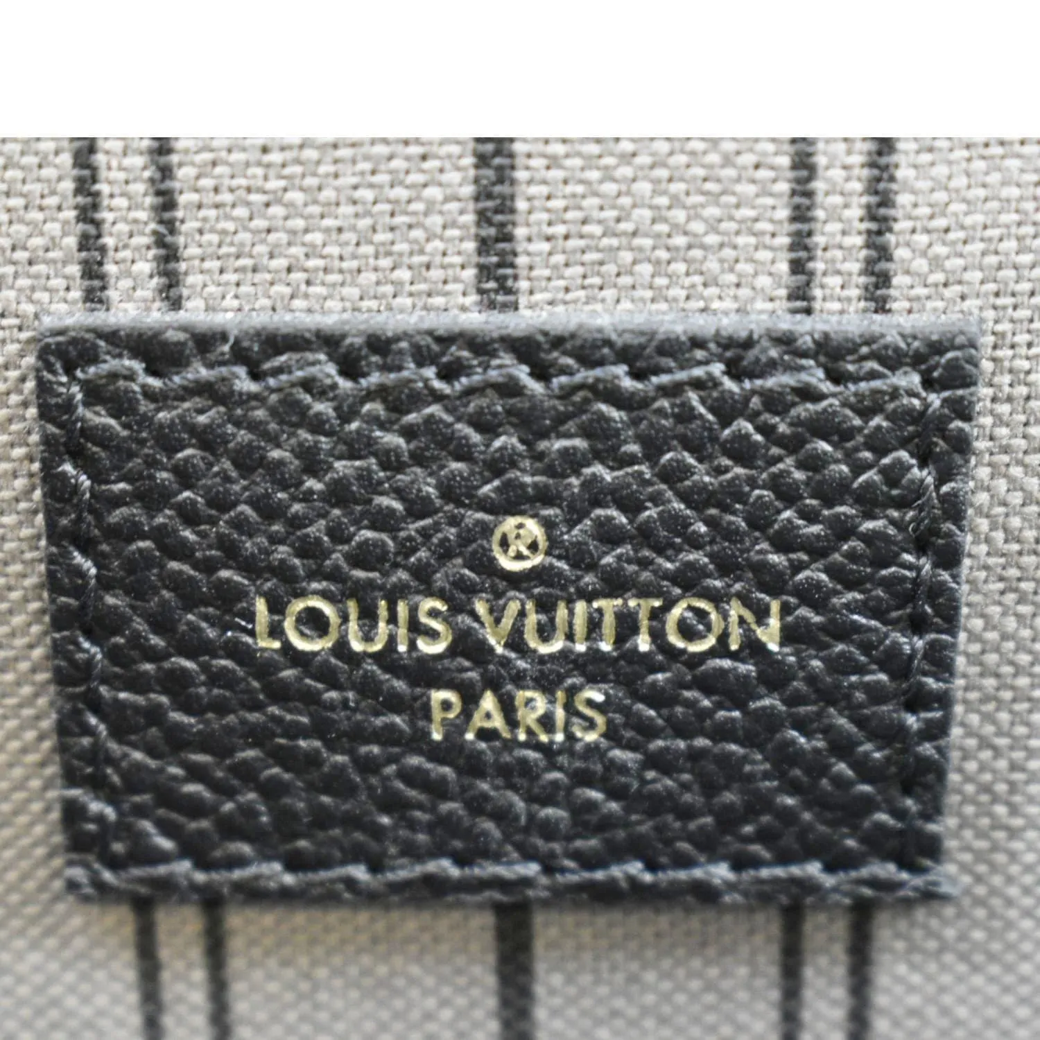 LOUIS VUITTON Metis Pochette Empreinte Leather Crossbody Bag Black