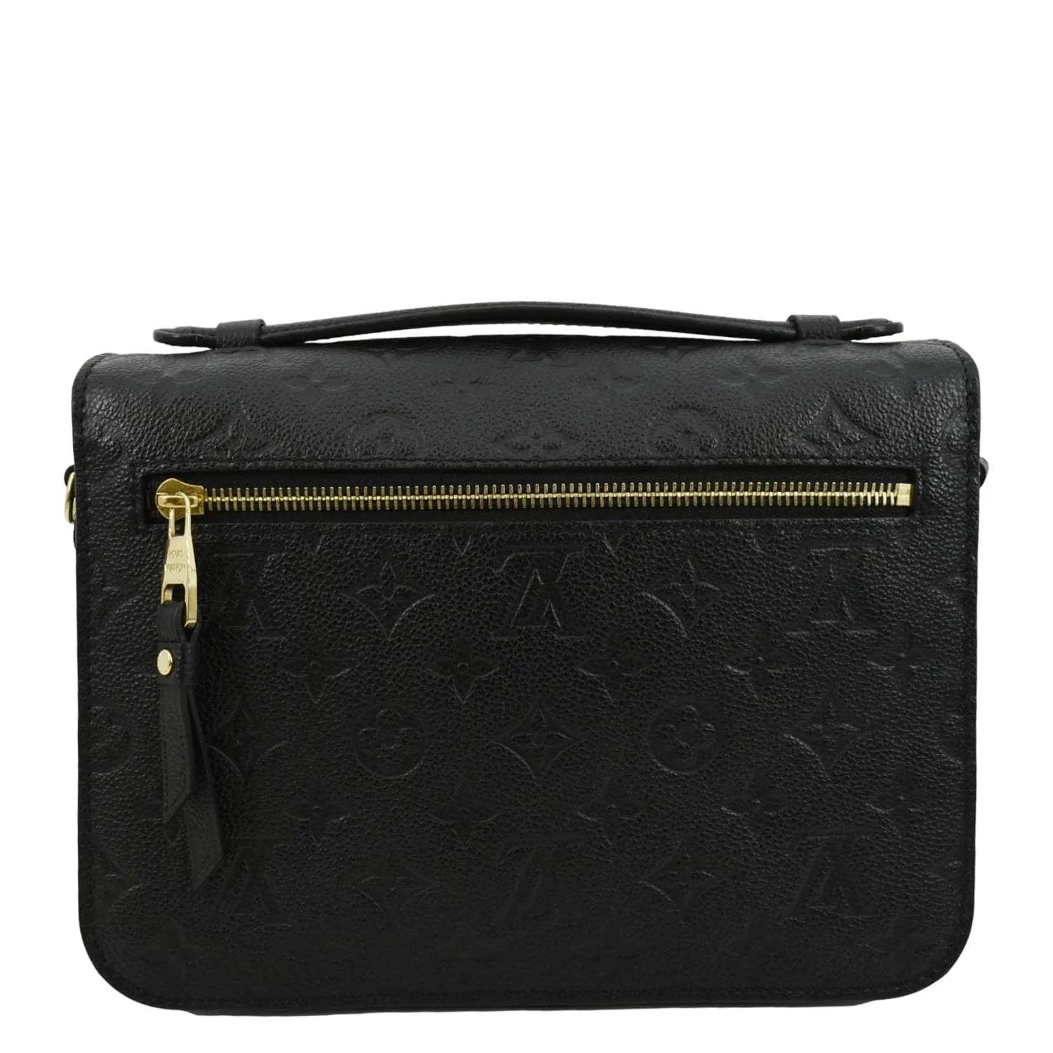 LOUIS VUITTON Metis Pochette Empreinte Leather Crossbody Bag Black
