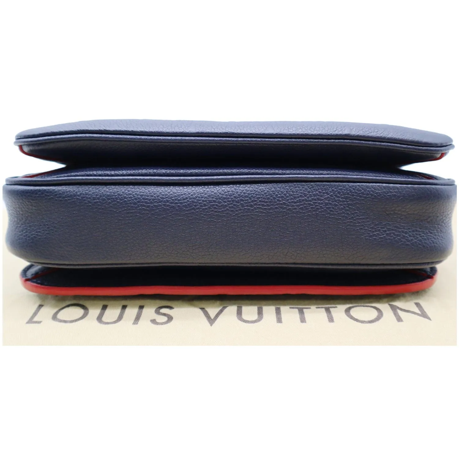 LOUIS VUITTON Metis Pochette Empreinte Leather Crossbody Bag Blue