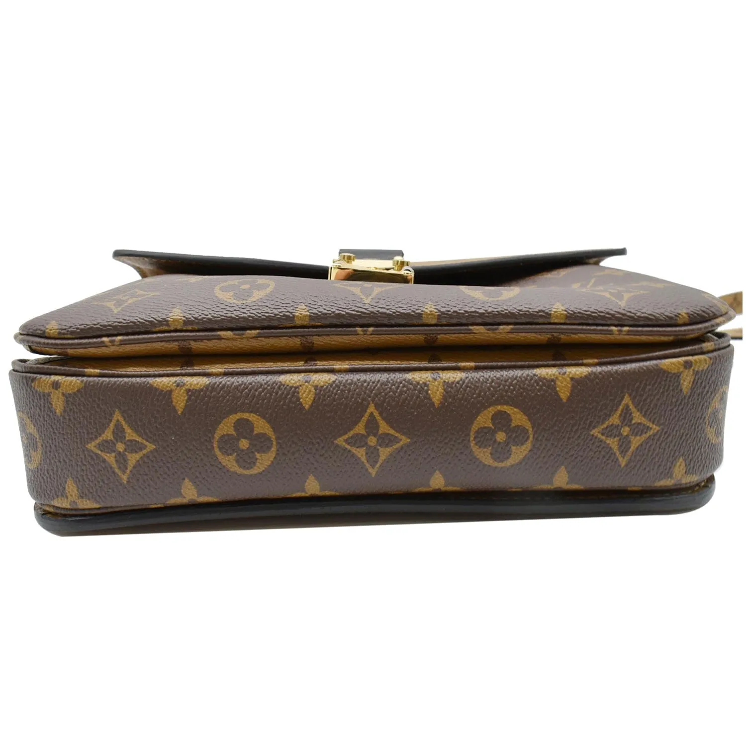 LOUIS VUITTON Metis Pochette Reverse Monogram Canvas Crossbody Bag Brown