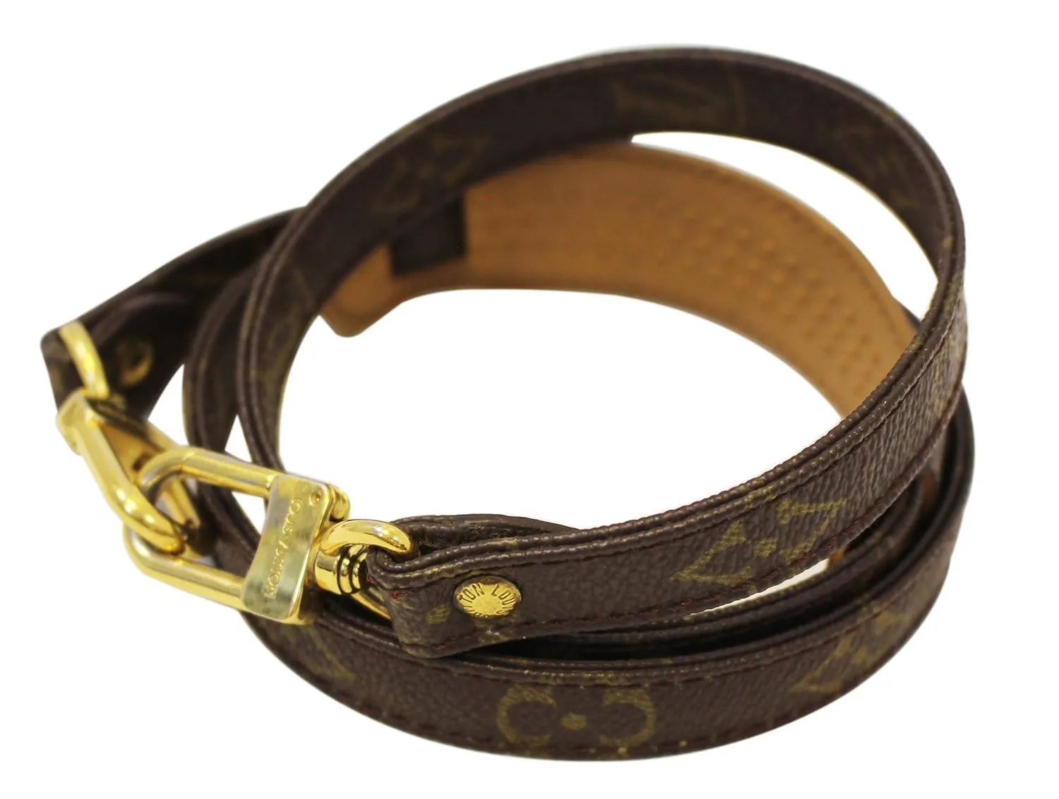 LOUIS VUITTON Monogram Brown Shoulder Strap For Metis and Similar - Sale
