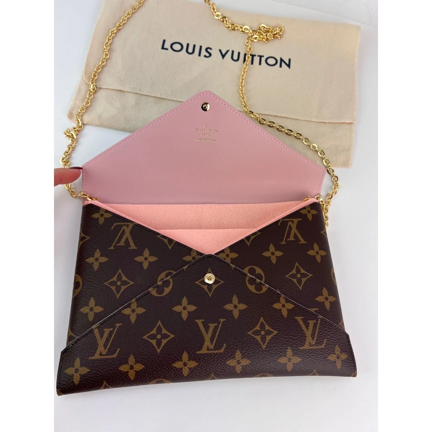 LOUIS VUITTON Monogram Large Kirigami Pochette Crossbody Clutch Bag