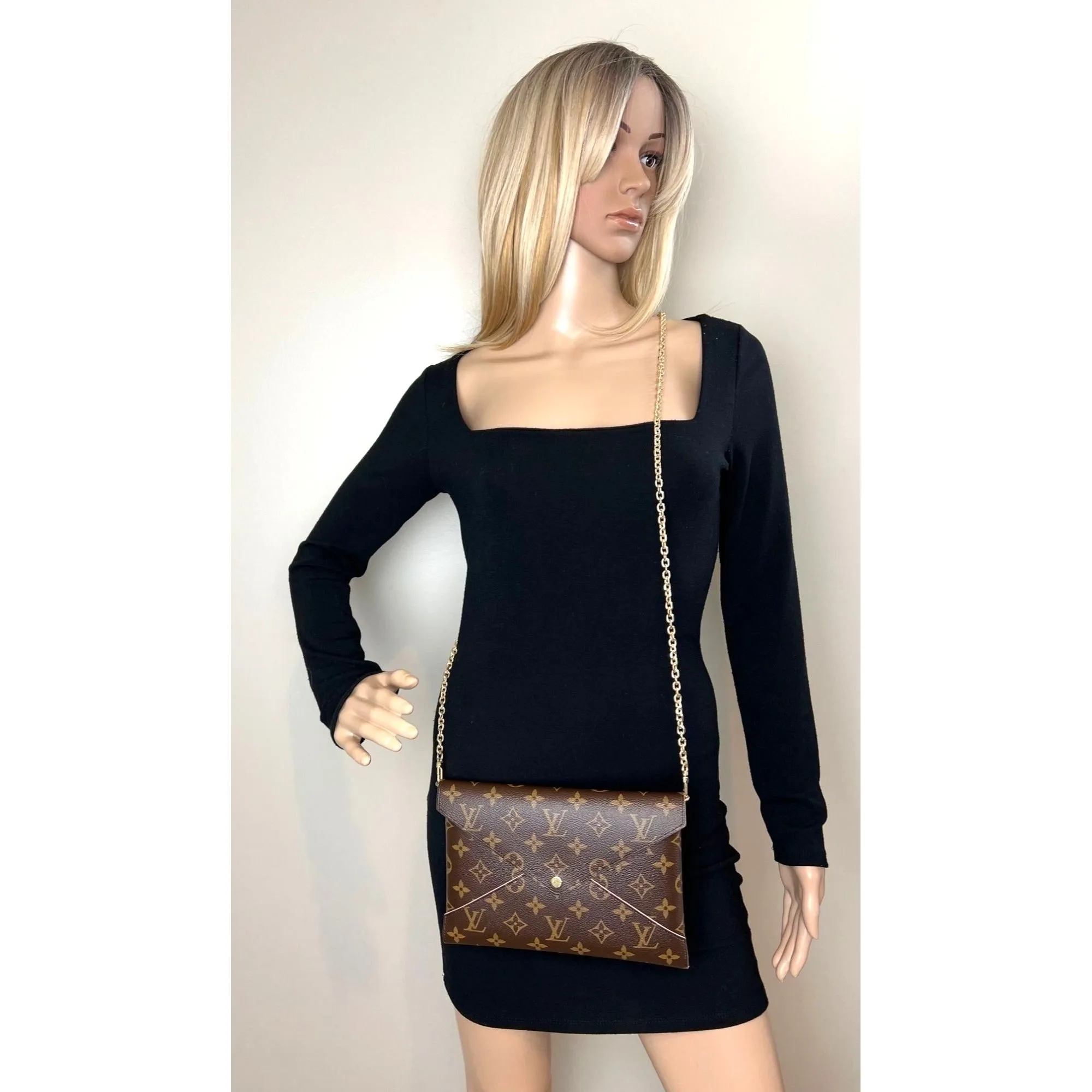 LOUIS VUITTON Monogram Large Kirigami Pochette Crossbody Clutch Bag