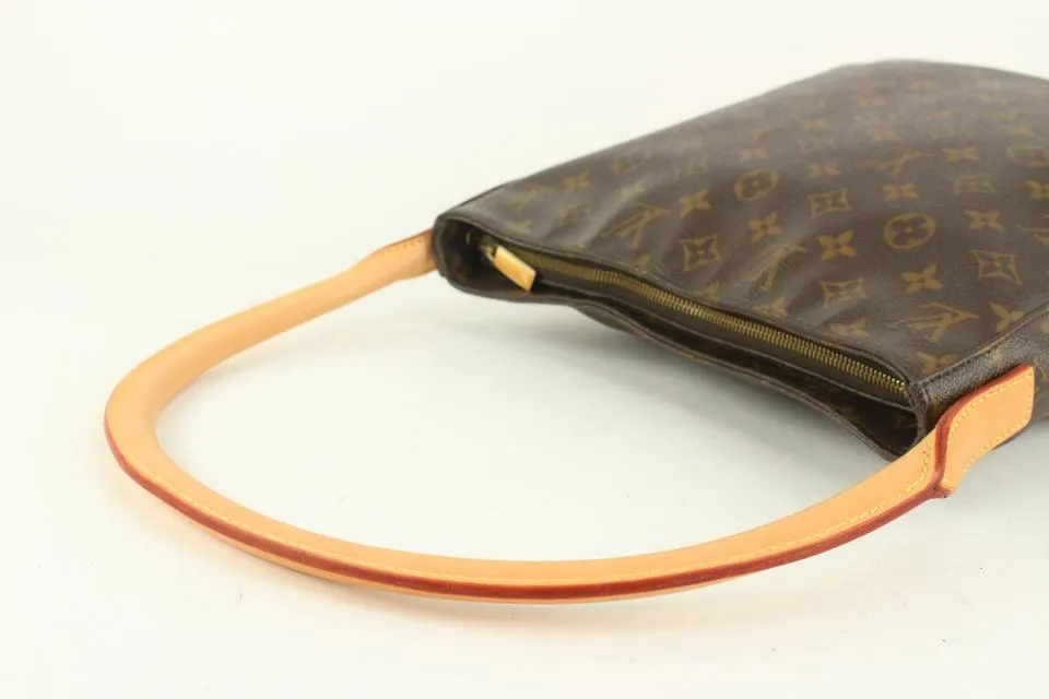 Louis Vuitton Monogram Looping GM Zip Hobo Bag 1026lv44