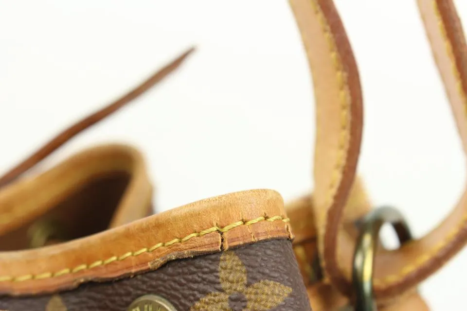 Louis Vuitton Monogram Petit Noe Drawstring Bucket Hobo 44lk91