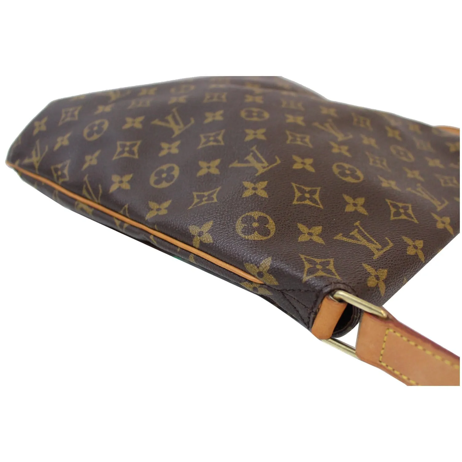 LOUIS VUITTON Musette Salsa GM Monogram Canvas Crossbody Shoulder Bag Brown