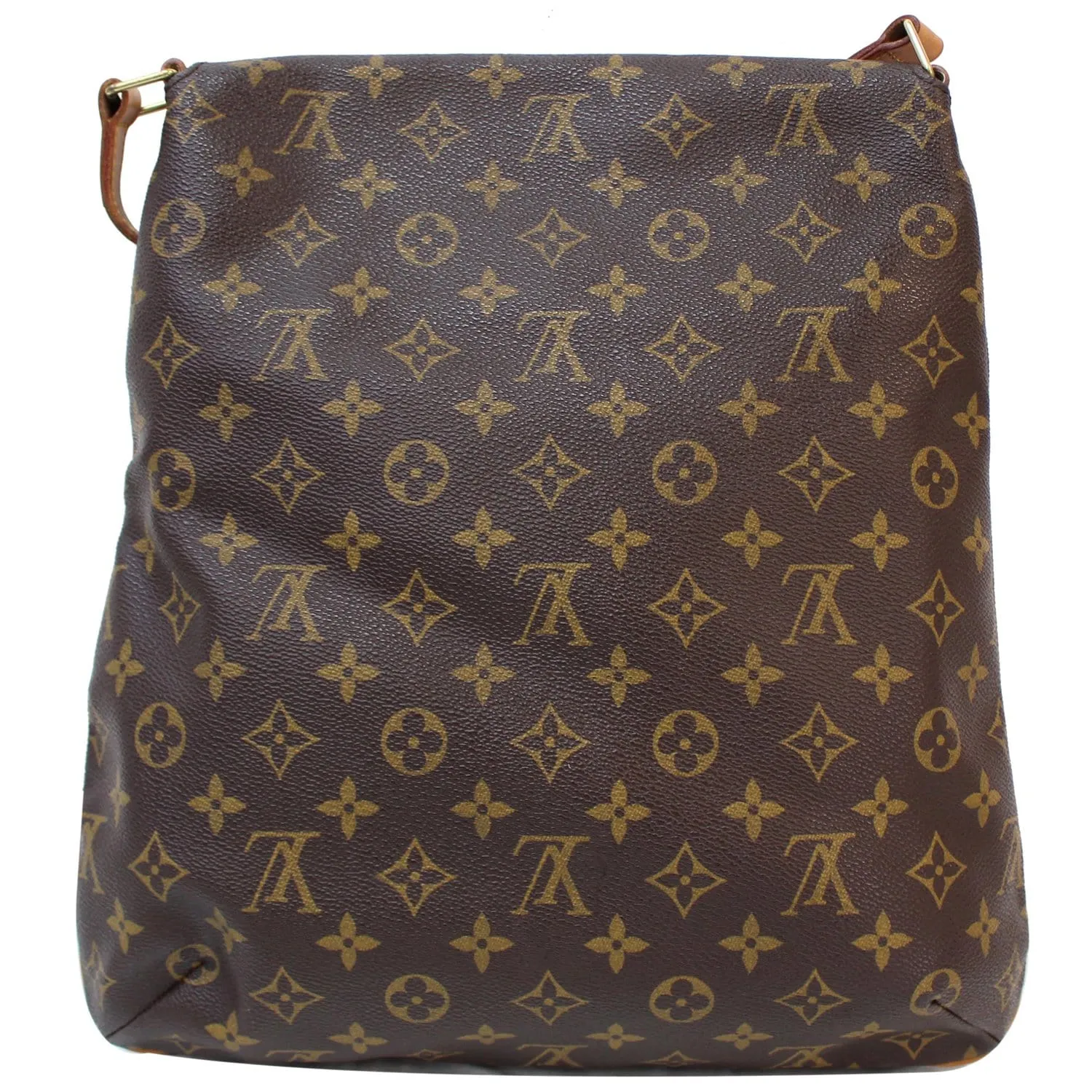 LOUIS VUITTON Musette Salsa GM Monogram Canvas Crossbody Shoulder Bag Brown