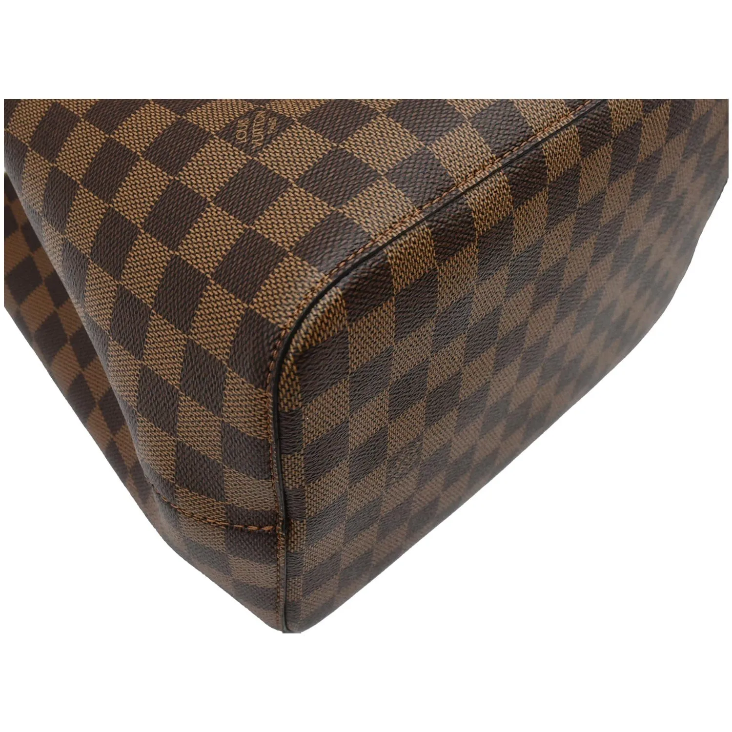 LOUIS VUITTON Neonoe MM Damier Ebene Shoulder Bag Venus Pink