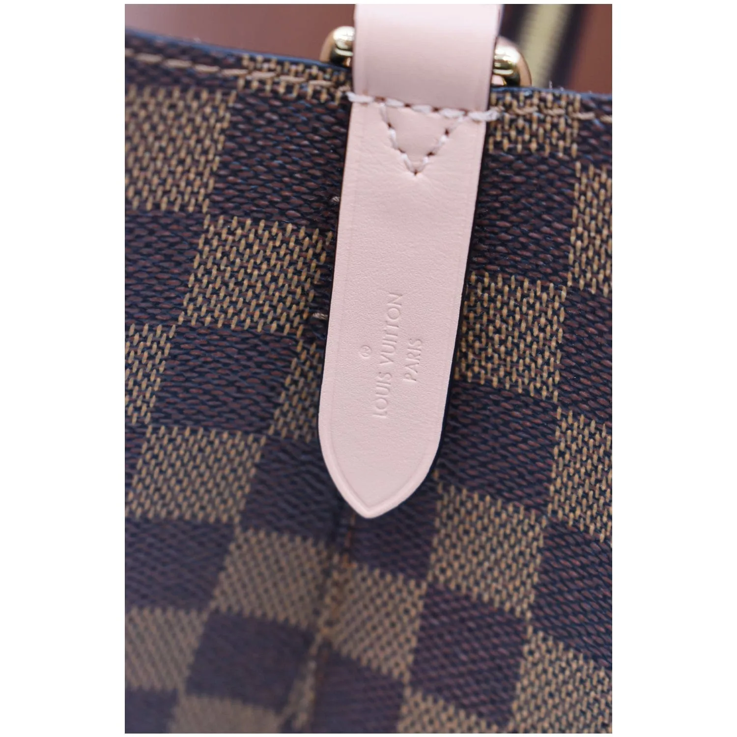 LOUIS VUITTON Neonoe MM Damier Ebene Shoulder Bag Venus Pink