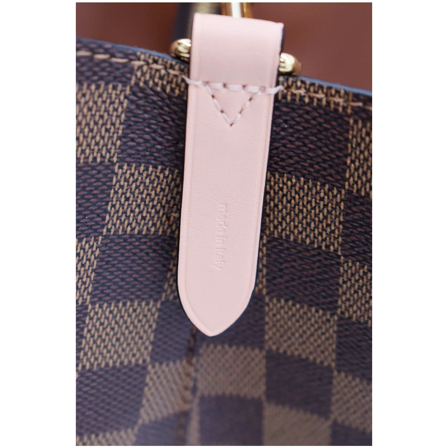 LOUIS VUITTON Neonoe MM Damier Ebene Shoulder Bag Venus Pink