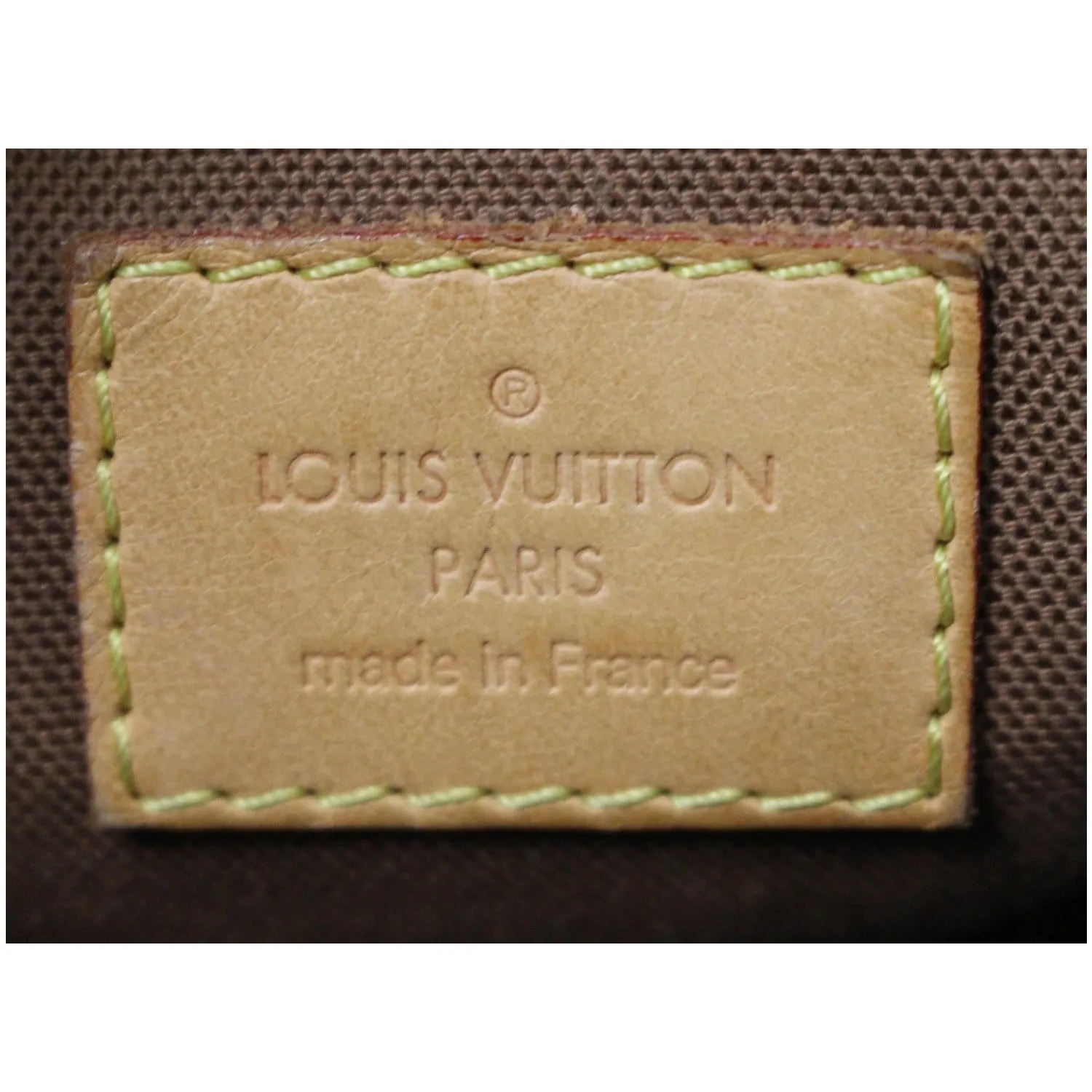 LOUIS VUITTON Odeon MM Monogram Canvas Shoulder Bag Brown