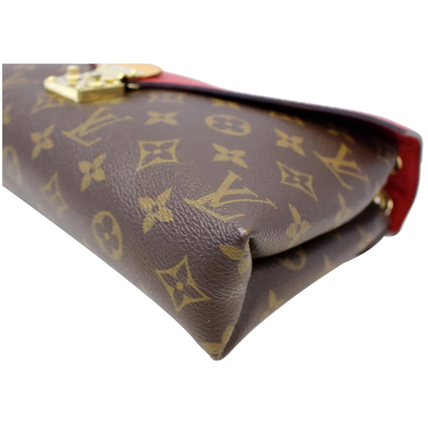 LOUIS VUITTON Pallas Chain Monogram Canvas Crossbody Bag Brown - 15% OFF