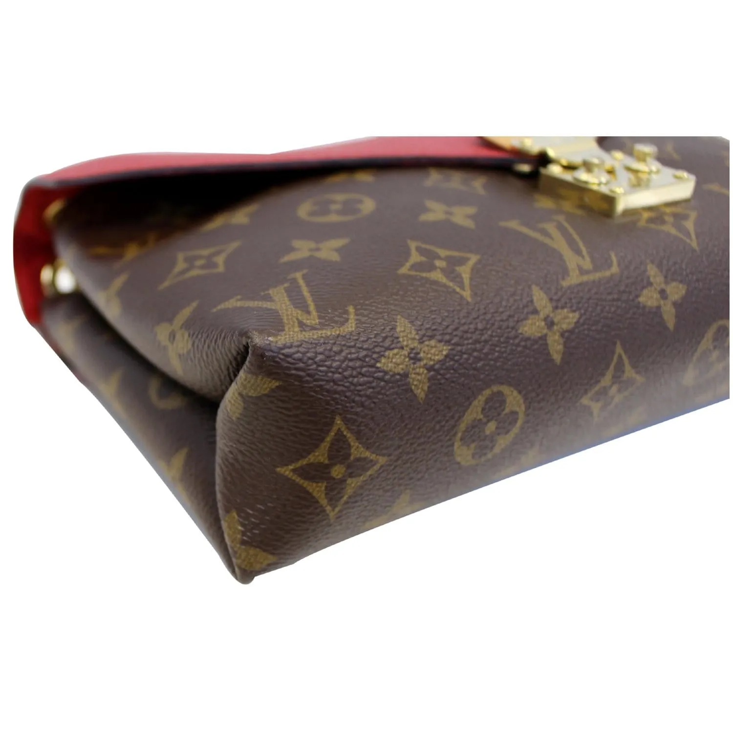 LOUIS VUITTON Pallas Chain Monogram Canvas Crossbody Bag Brown - 15% OFF