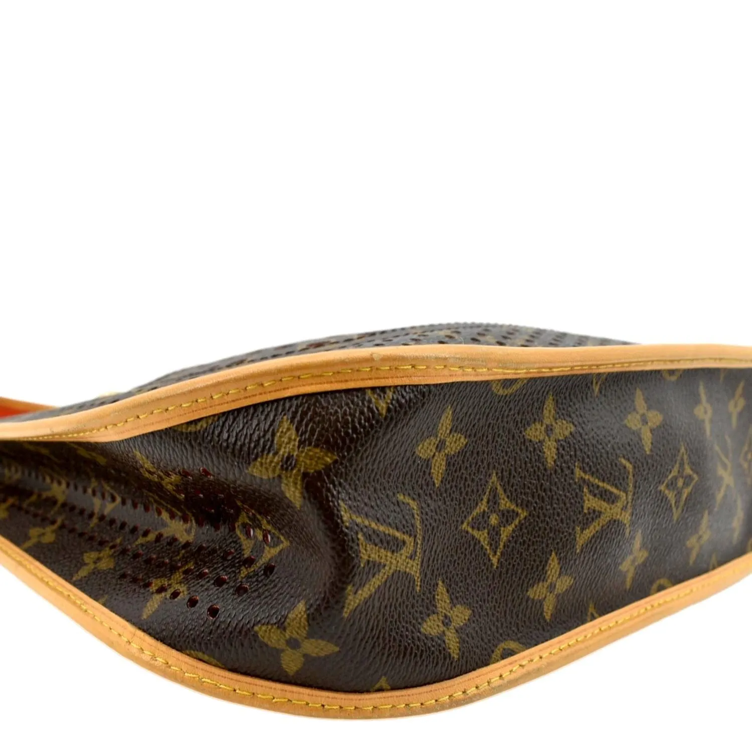 LOUIS VUITTON Perforated Musette Monogram Canvas Crossbody Bag Brown