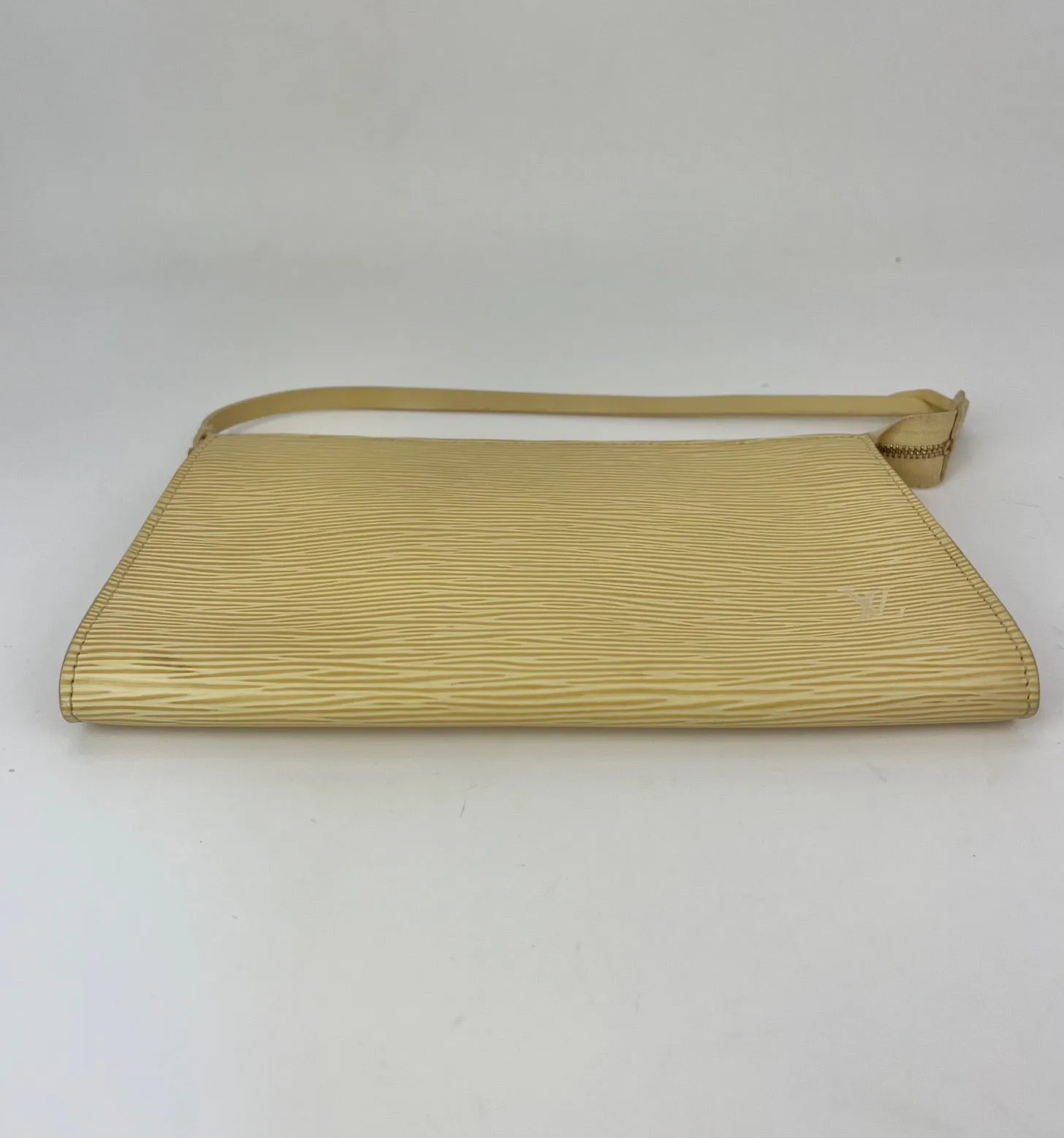 Louis Vuitton Pochette Accessories  Epi 24 Yellow Leather Crossbody Bag