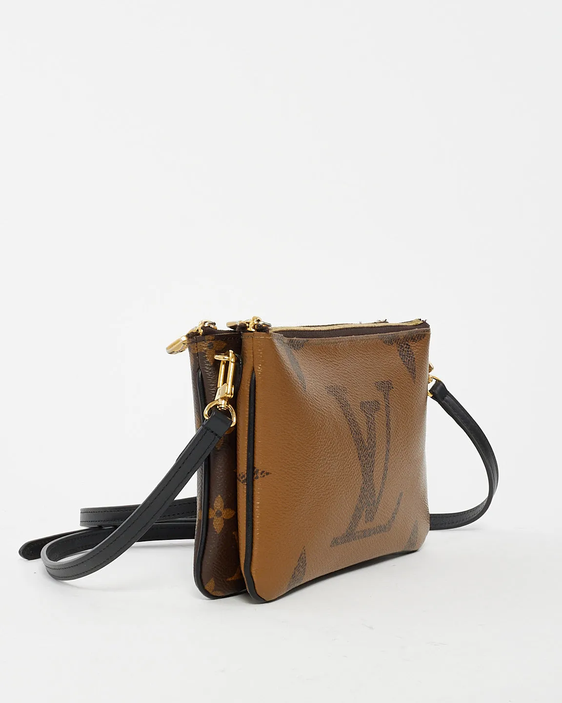 Louis Vuitton Reverse Monogram Canvas Double Zip Pochette