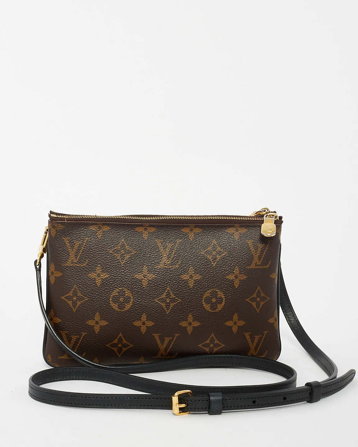 Louis Vuitton Reverse Monogram Canvas Double Zip Pochette