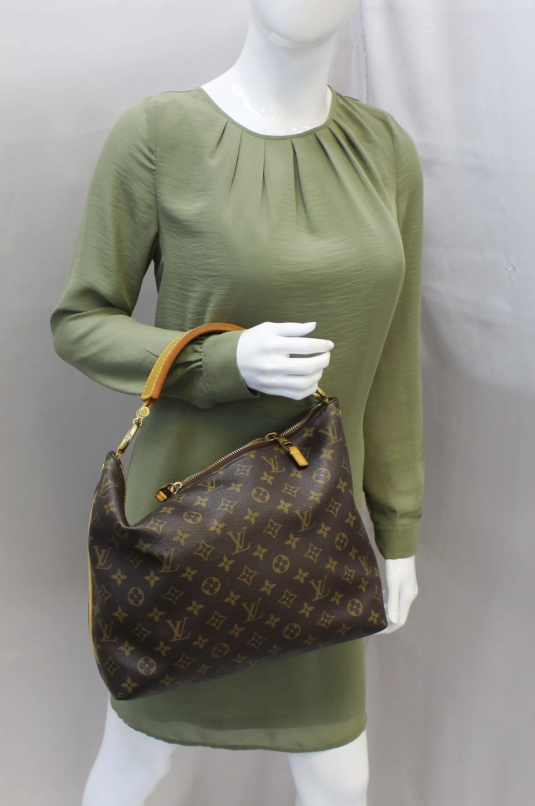 LOUIS VUITTON Shoulder Bag used Monogram Canvas Sully PM