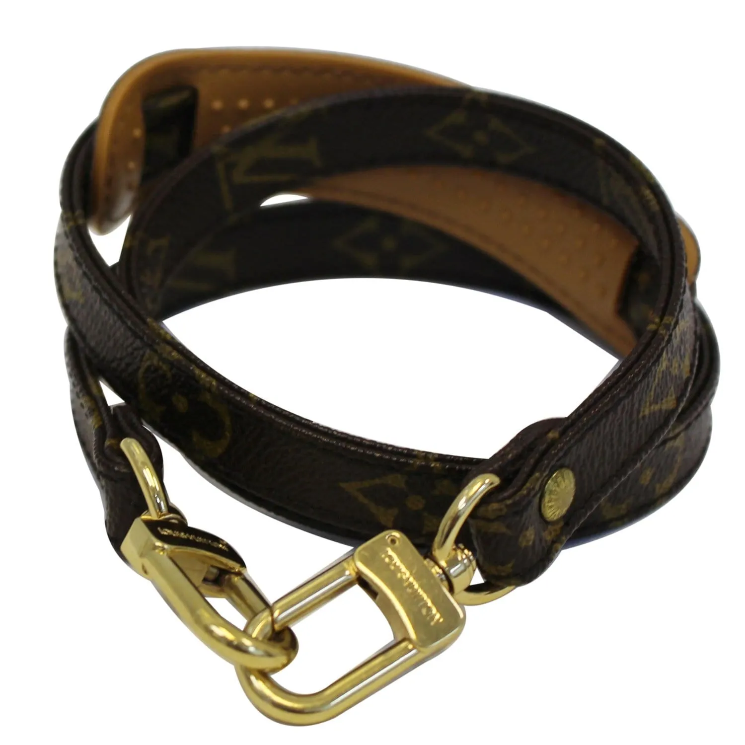 LOUIS VUITTON Shoulder Strap For Metis and Similar Monogram Canvas Brown
