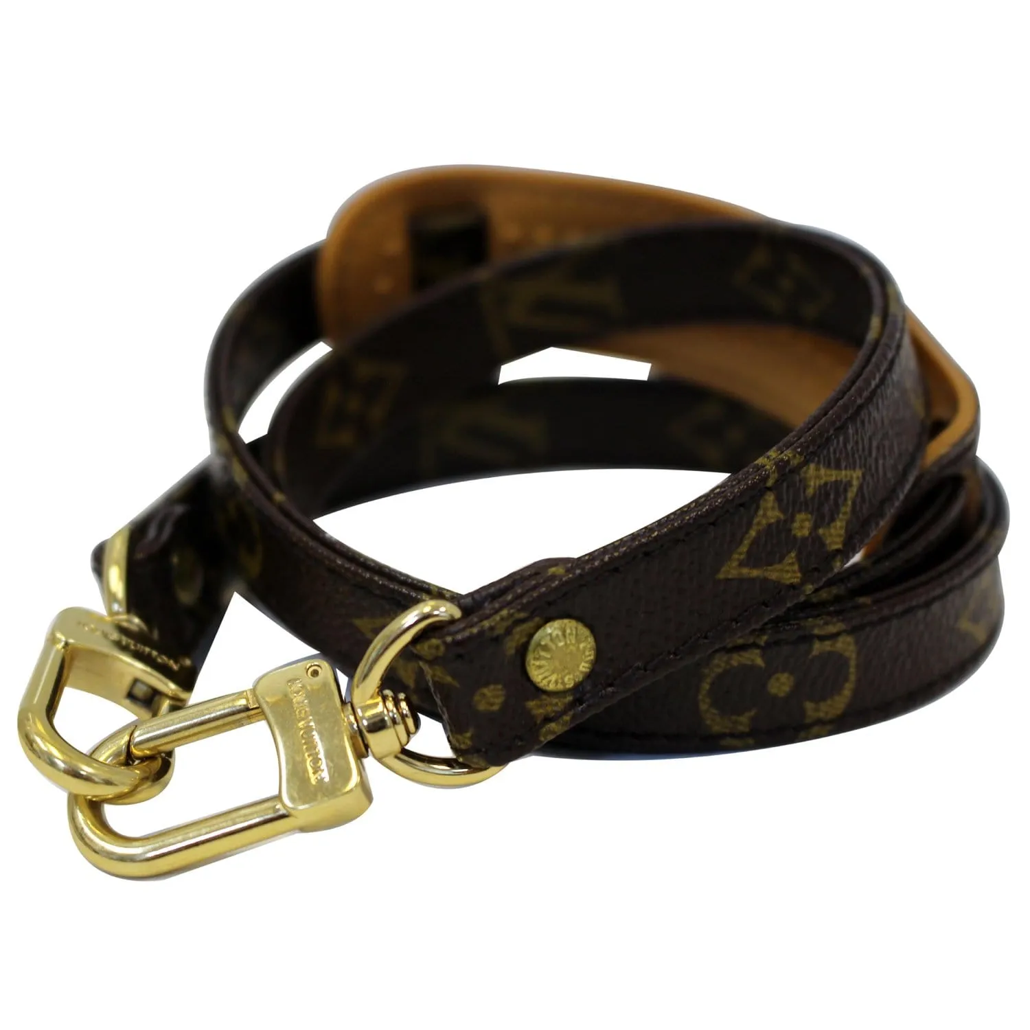LOUIS VUITTON Shoulder Strap For Metis and Similar Monogram Canvas Brown