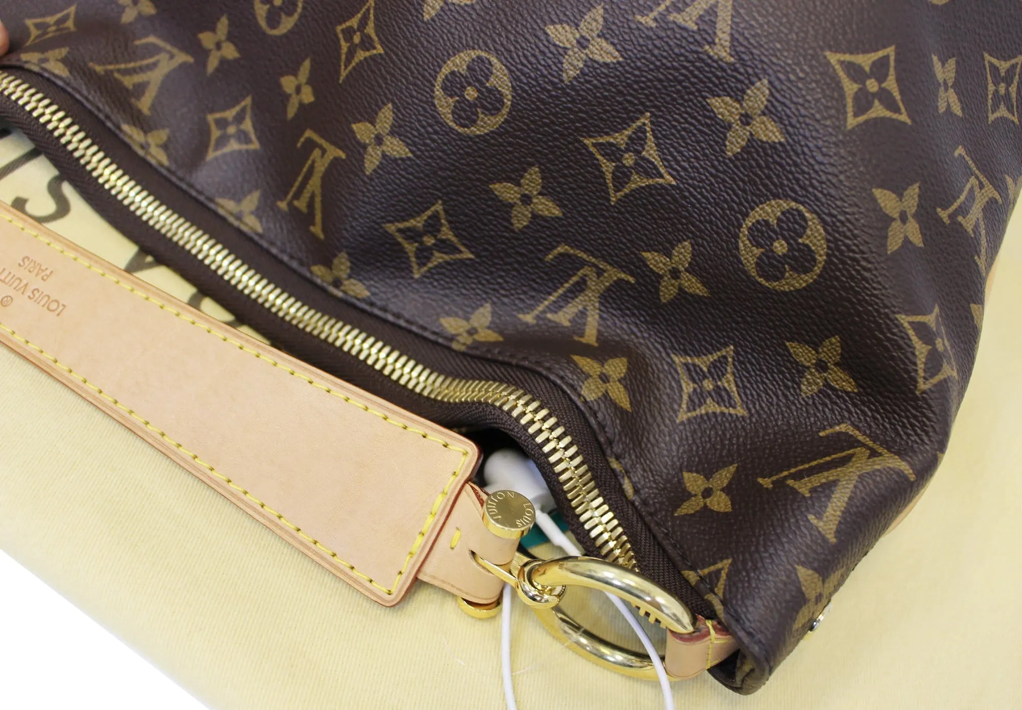 LOUIS VUITTON Sully MM Monogram Canvas Brown Shoulder Bag