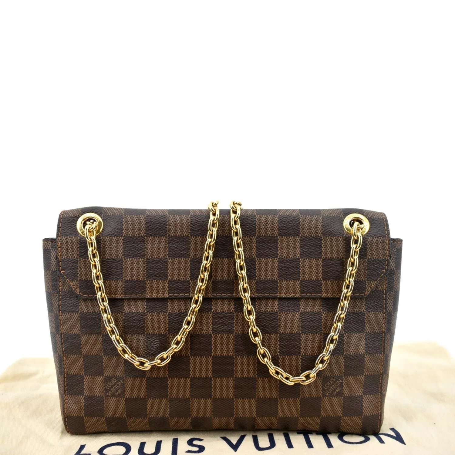 LOUIS VUITTON Vavin PM Damier Ebene Crossbody Bag Brown