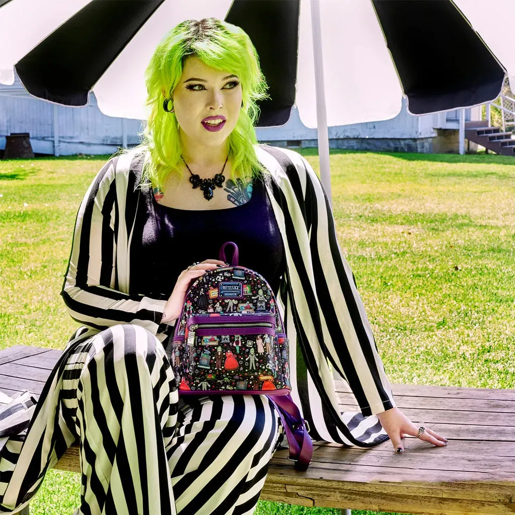 Loungefly Beetlejuice Icons Mini Backpack