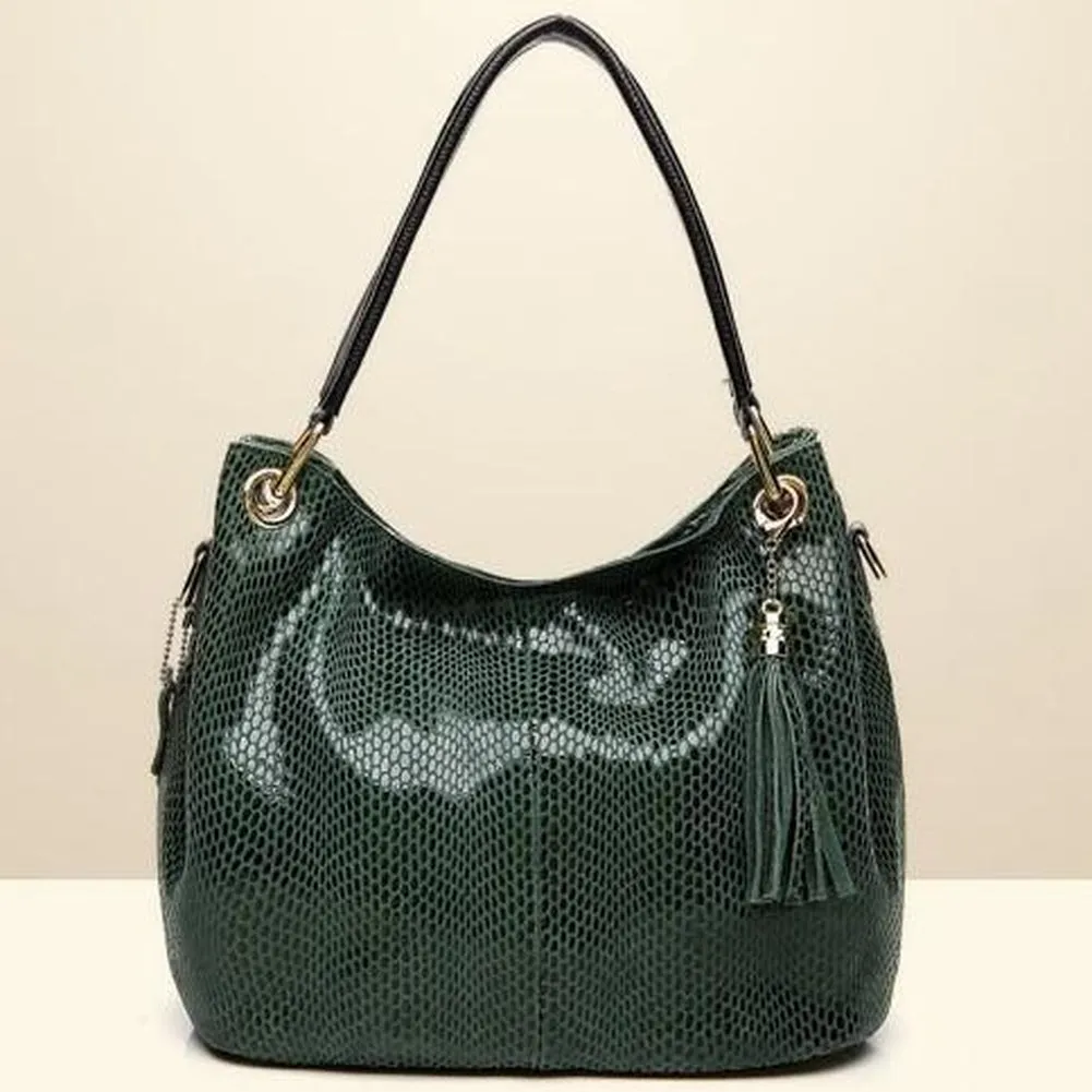 <bold>Hobo / Tote Bag <br>Genuine-Leather