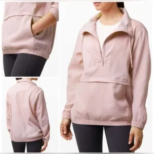 Lululemon Pack Light Pullover windbreaker *PackablePorcelain Pink size 10