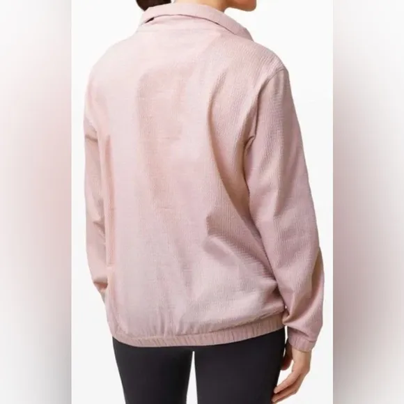 Lululemon Pack Light Pullover windbreaker *PackablePorcelain Pink size 10