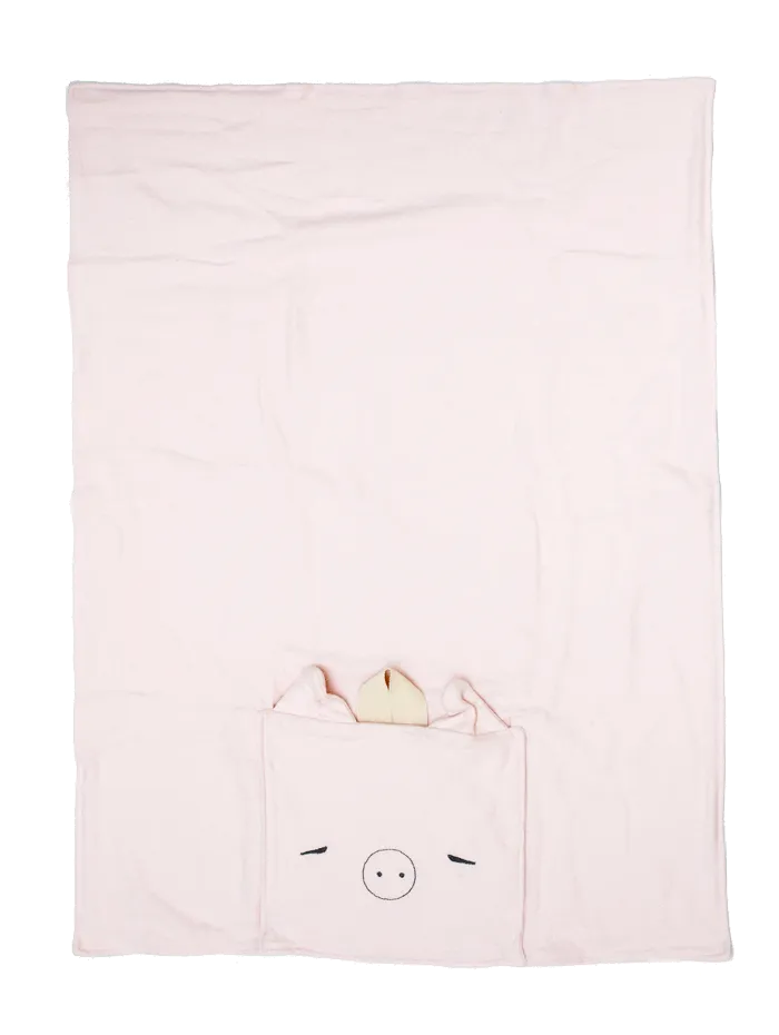 Mae the Pig Nomad Travel Blanket