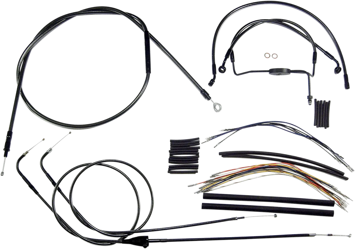 Magnum 487281 Black Pearl Handlebar Installation Kit for 12-14in. Ape