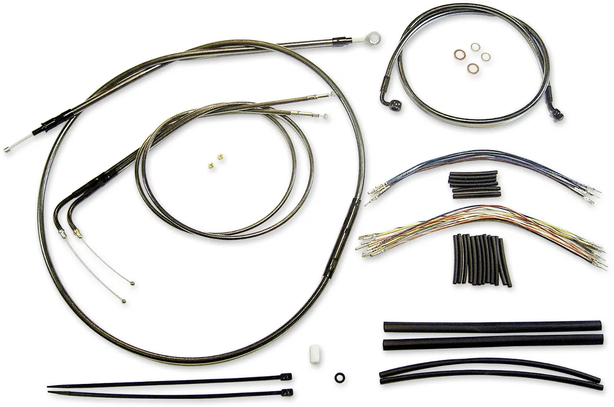 Magnum 487281 Black Pearl Handlebar Installation Kit for 12-14in. Ape