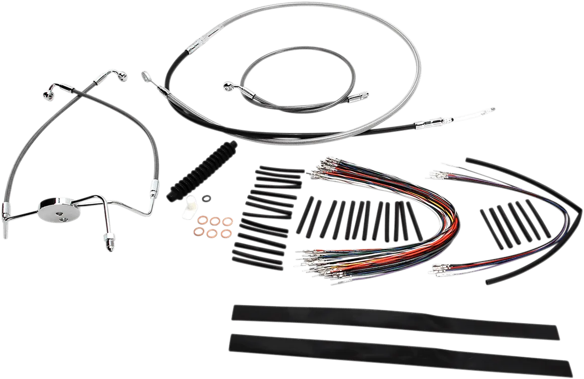 Magnum 589301 Stainless Steel XR Handlebar Installation Kit for 12-14in. Ape