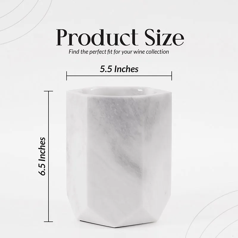 Marble Wine Cooler For Champagne - Wine Bottle Holder & Beverage Cooler