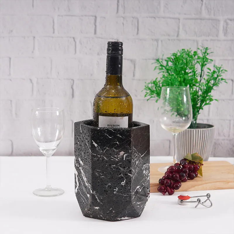 Marble Wine Cooler For Champagne - Wine Bottle Holder & Beverage Cooler