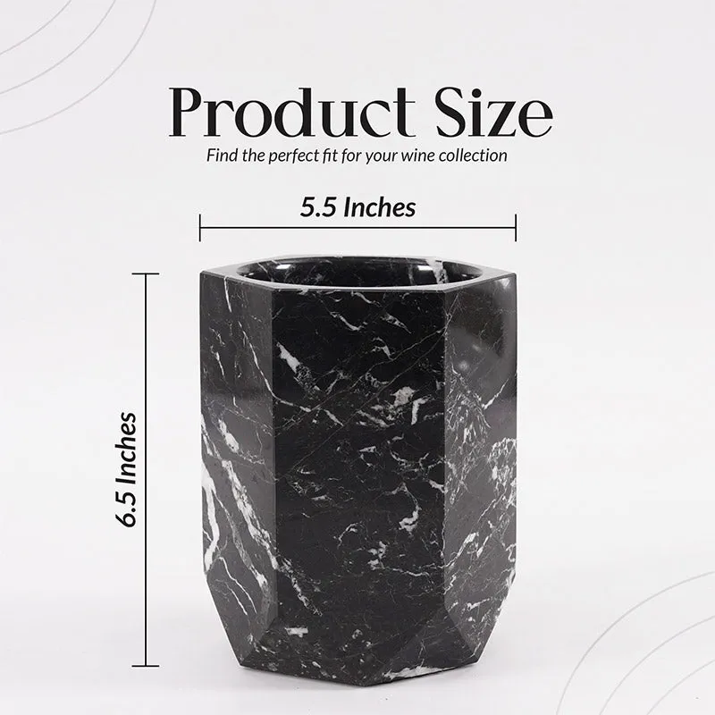 Marble Wine Cooler For Champagne - Wine Bottle Holder & Beverage Cooler
