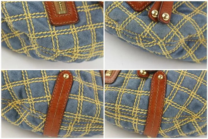 Marc Jacobs Quilted Denim Chain Hobo 18mjz0928