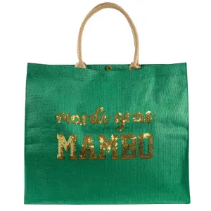 Mardi Gras Sequin Mambo Carryall Tote - 19x22x8
