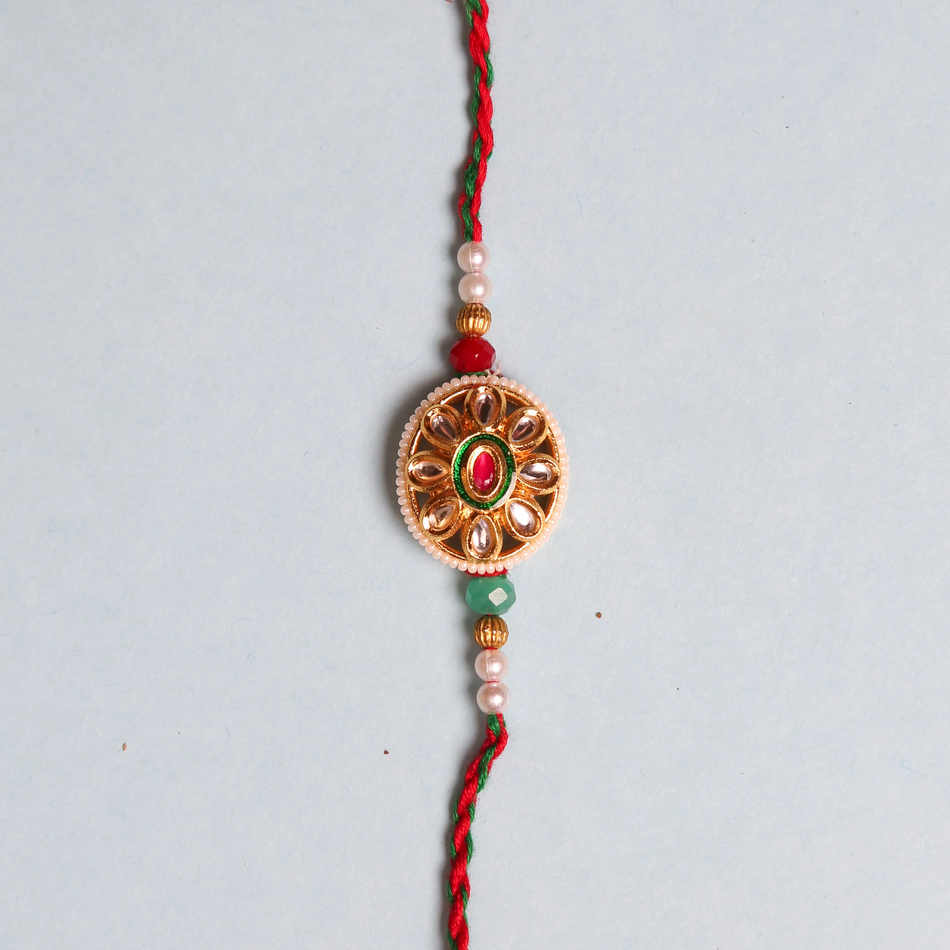 Marwari Stone Premium Rakhi - Send to India (FREE SHIPPING)