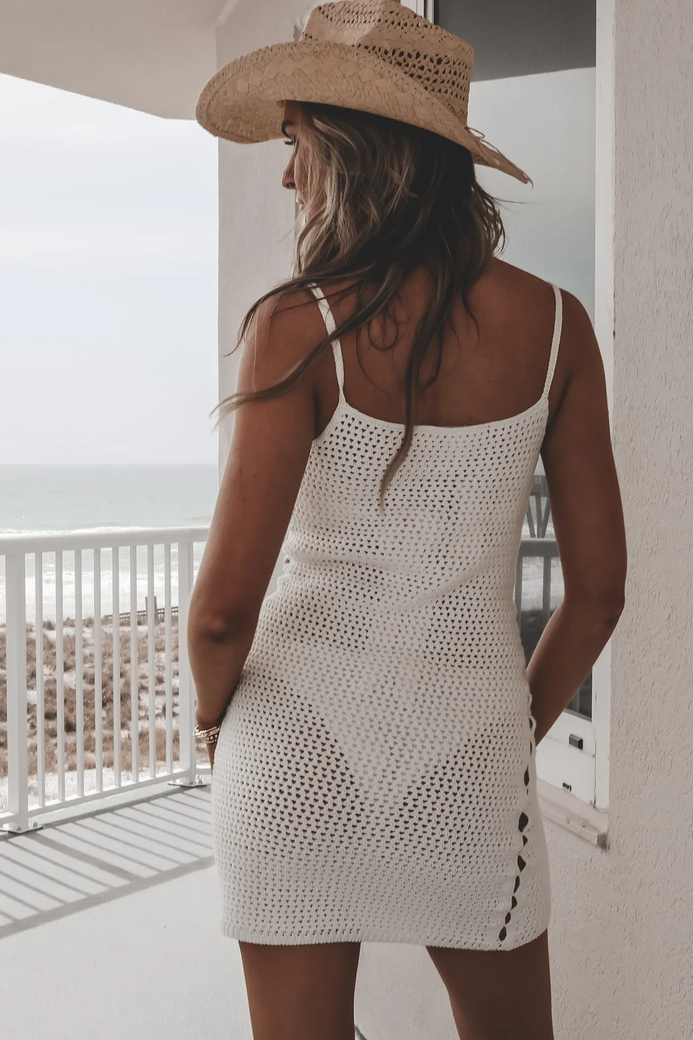 Meant To Be In The Sand Knit Mini Dress