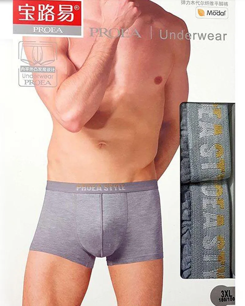 Mens Boxers Pack of 2 - Grey - Proea  (Korean Brand)