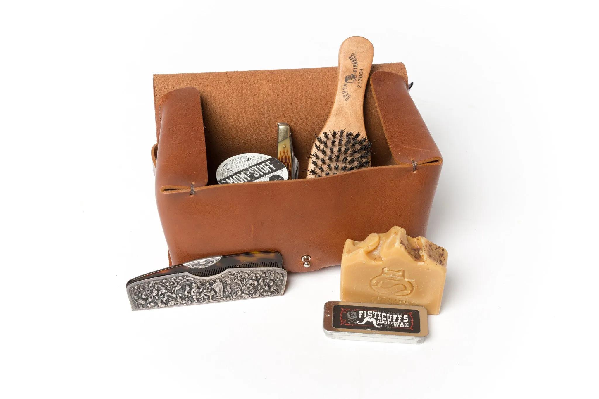 Men's Toiletry Case - Dopp Kit, Walnut - Monogram