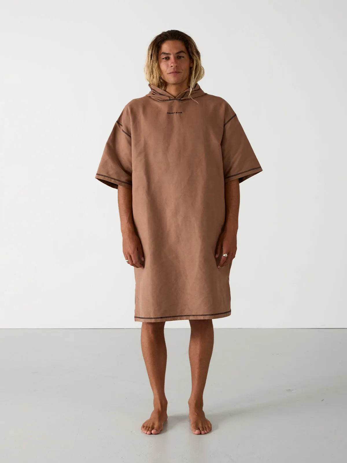 Men's Travel Poncho Towel | Choc